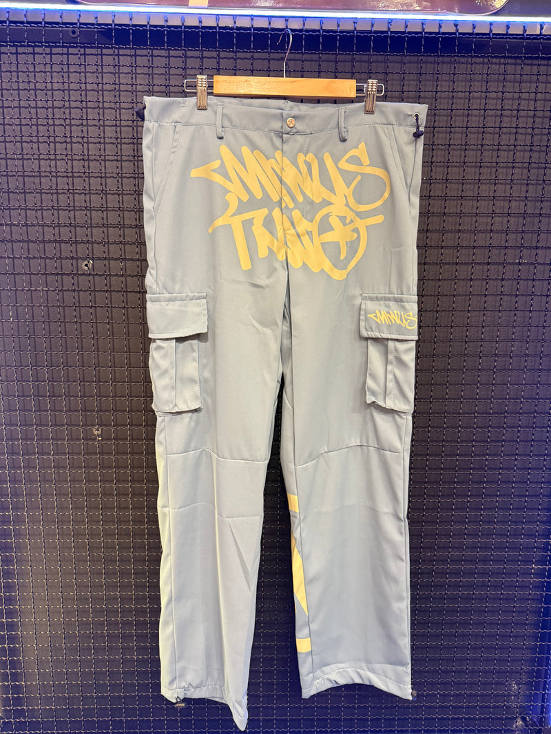 Calça Minus Two Azul Claro Logo Cinza - Pronta Entrega