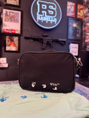 Bolsa Bag Off-White Cross Body Preto  Alça Amarela - Pronta Entrega