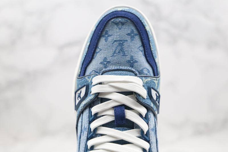 Louis Vuitton Trainer Sneaker Denim Monogram - Encomenda