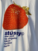 Camiseta STUSSY Morango Branca - Pronta Entrega