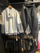 Conjunto Nike Tech Fleece Preto e Branco - Pronta Entrega