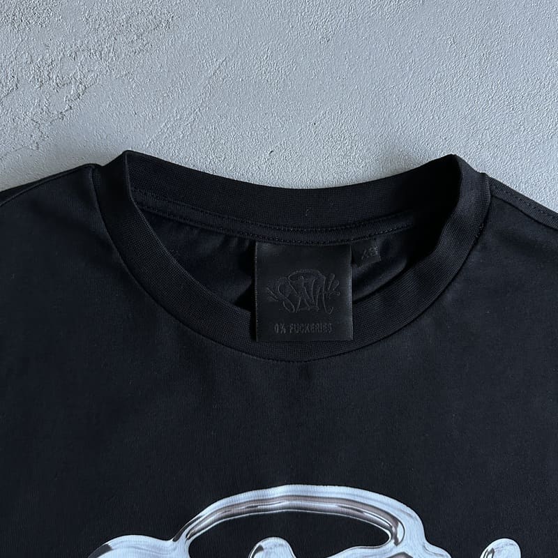 Camiseta Synaworld 'Syna Logo' Tee Black/Silver - Encomenda