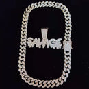 Corrente Prata Ice Cravejada Savage - Encomenda