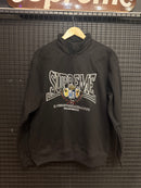 Moletom Supreme Crest Appliqué Half Zip Black FW25 - Pronta Entrega