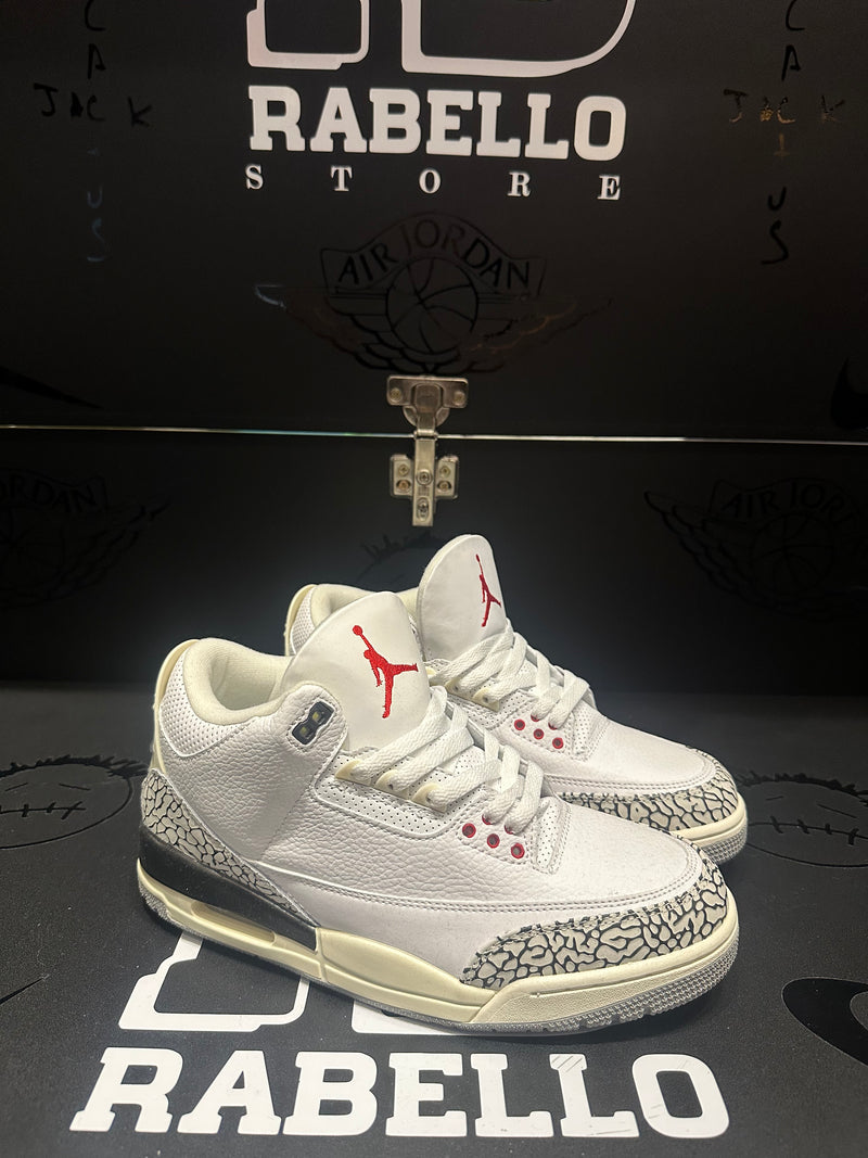 Tênis Nike Air Jordan 3 White Cement Reimagined - Pronta Entrega