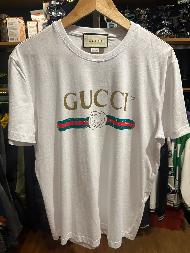 Camisa Gucci Logo White - Pronta Entrega