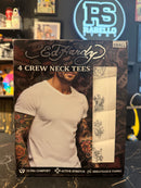 Camisetas Ed Hardy Pack 4 Un Crew Neck Tees Ultra Soft Comfort Active Stretc Small - Pronta Entregaa