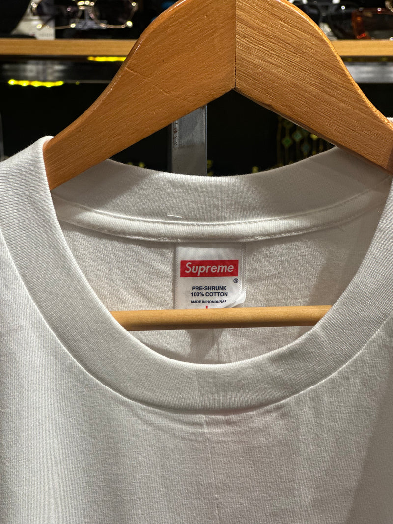 Camiseta SUPREME “Fuck Money” Branca - Pronta Entrega