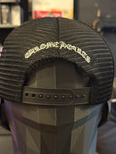 Boné Chrome Hearts Chomper Hollywood Trucker Black/White - Pronta Entrega