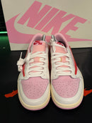 Tênis Nike Air Jordan 1 Low x Travis Scott "Sail Tropical Pink" - Pronta Entrega