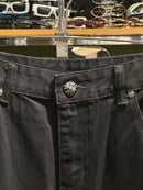 Calça Jeans Preta Chrome Hearts Cross White/Blue - Pronta Entrega