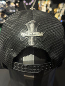 Boné Chrome Hearts Leather Cross Patch Trucker - Pronta Entrega