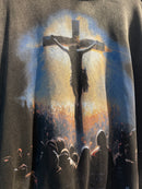 Moletom Saint Tears Manga Longa Destonado Preto - Pronta Entrega