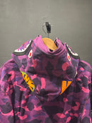 Jaqueta Bape Shark Camo Pink Dual Hoodie Full Zip - Pronta Entrega