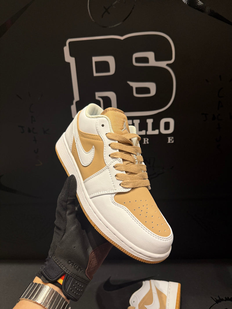 Tênis Nike Air Jordan 1 Low Hemp White - Pronta Entrega