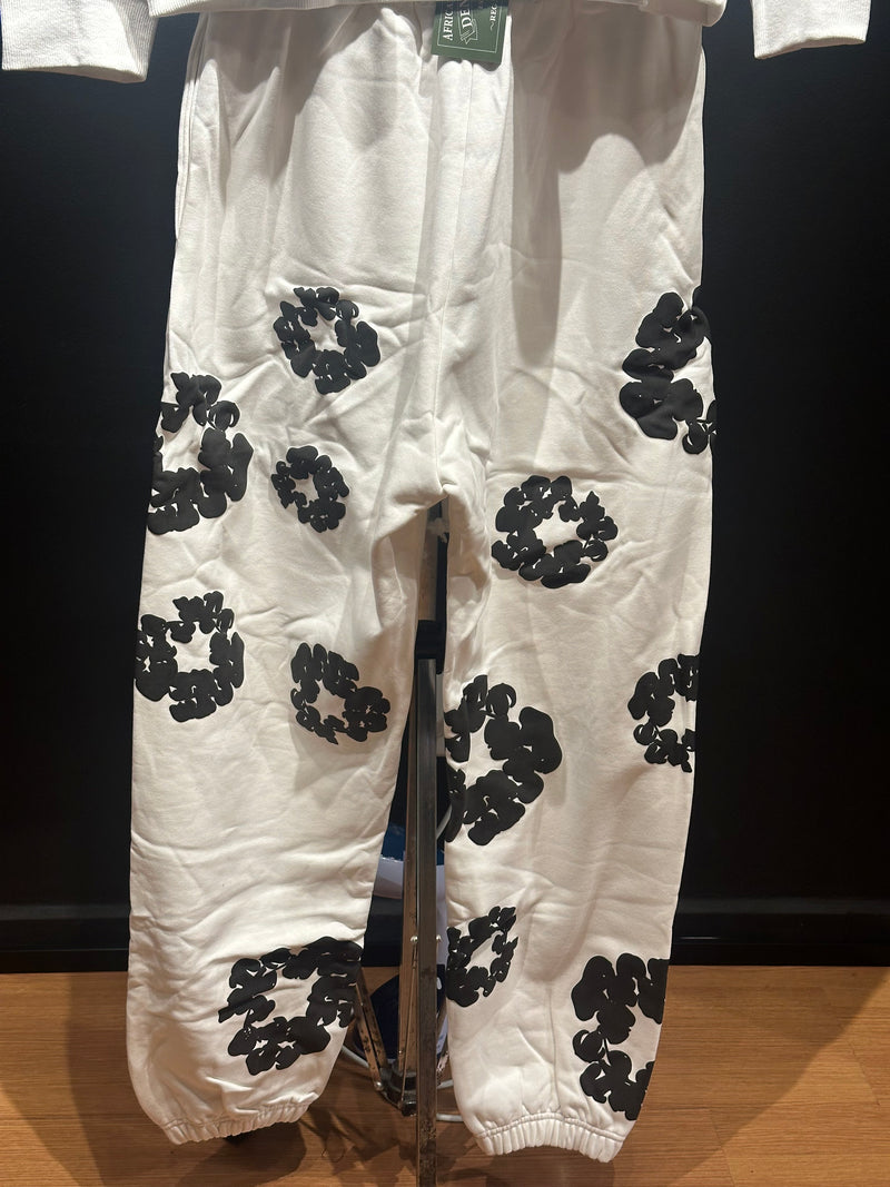 Conjunto Denim Tears White/Black Moletom + Calça - Pronta Entrega