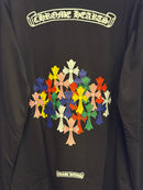 Chrome Hearts x Comme des Garçons MultiColor Cruz Cross Long Sleeve Black - Pronta Entrega