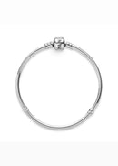 Bracelete de Prata em Trama com Fecho Retangular - Pronta Entrega