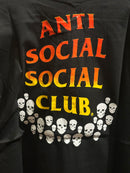 Camisa Anti Social Social Club Preta Skull - Pronta Entrega