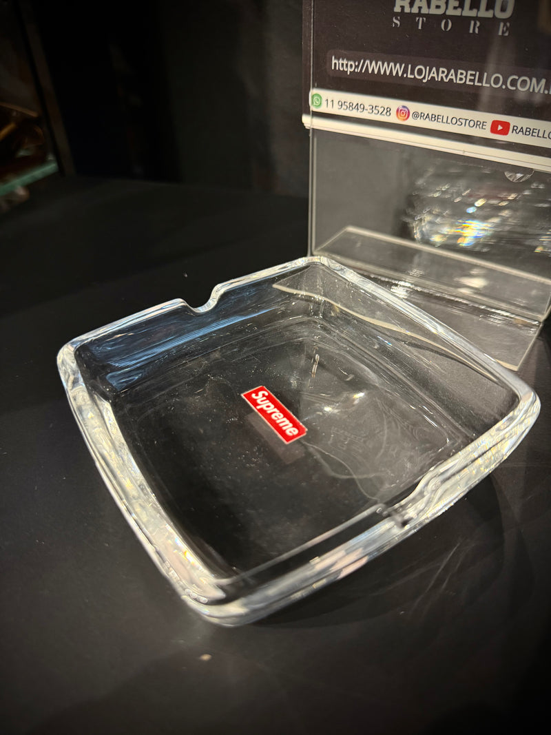 Cinzeiro Supreme Transparente Vidro - Pronta Entrega