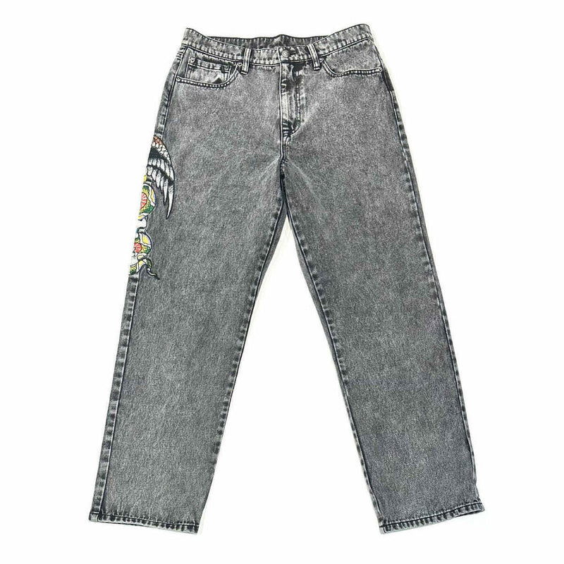 Calça Ed Hardy Jeas Skull Vintage Destonado