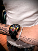 Relógio Gaga Milano Preto Emborrachado - Pronta Entrega