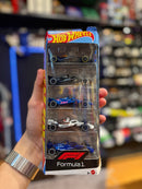 Carrinho HOT WHEELS FÓRMULA 1 2025 PACOTE COM 5 CARROS - MATTEL - Pronta Entrega