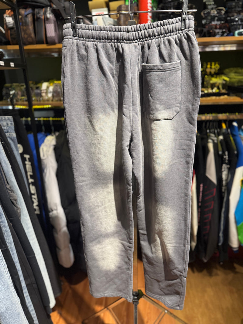 Calça Hellstar Moletom Track Print Cinza - Pronta Entrega