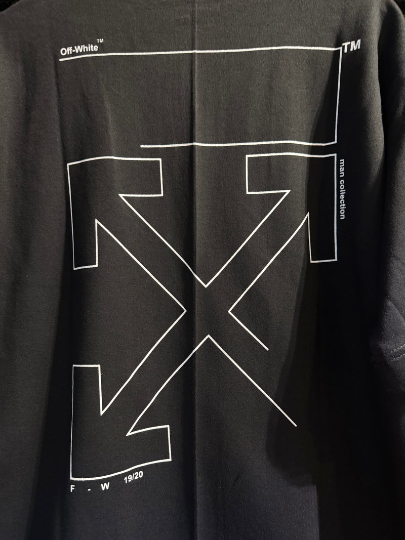Camiseta OFF WHITE Line Preta - Pronta Entrega