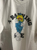 Camiseta BAPE Tiger Milo College Branca - Pronta Entrega