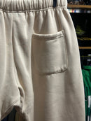 Calça Moletom Essentials “Fear Of God” Creme Com Punho - Pronta Entrega