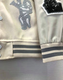 Jaqueta Varsity Louis Vuitton “Multi-Patches Mixed Milky White” - Encomenda