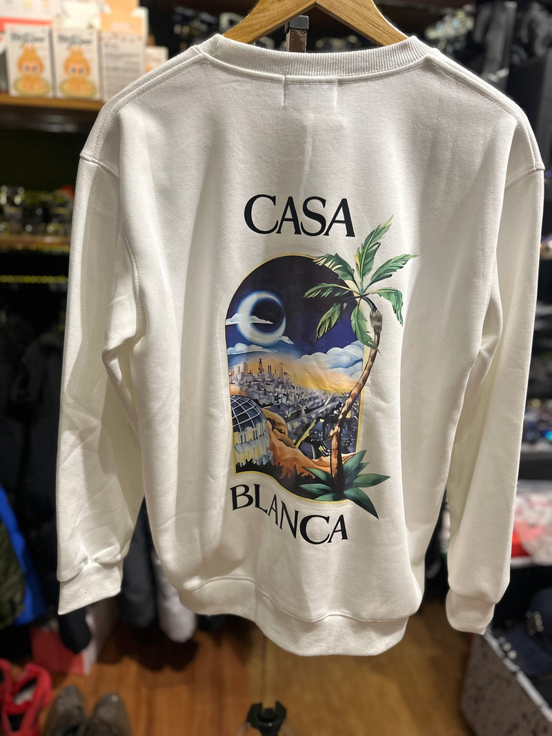 Moletom Casablanca Night Window Branca - Pronta Entrega