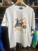 Camiseta Amiri Motoqueiro Fantasma Branca - Pronta Entrega