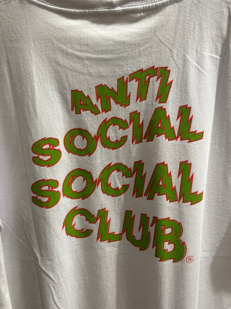 Camisa Anti Social Social Club Branca Logo Verde - Pronta Entrega