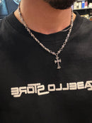 Kit Chrome Hearts Colar e Pulseira Aço inoxidável - Pronta entrega