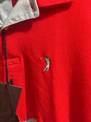 Camisa Polo Aleatory Azul/Vermelho - Pronta Entrega