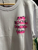 Camisa Anti Social Social Club Branca Ink Pink - Pronta Entrega