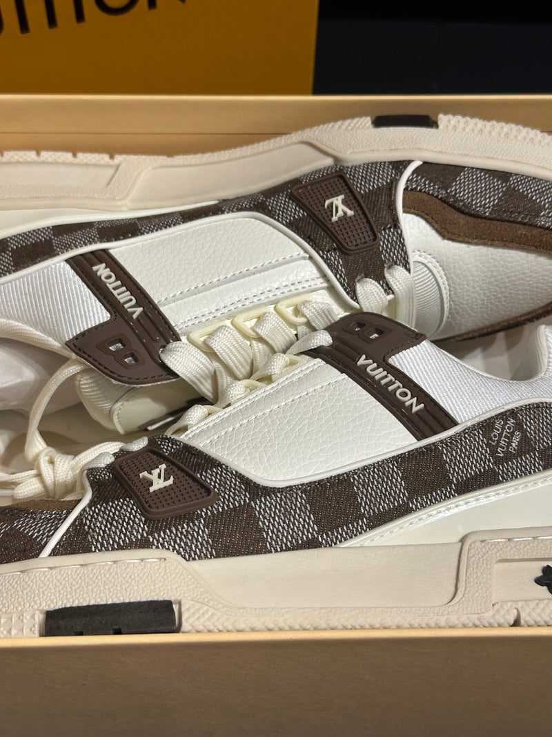 Tênis Louis Vuitton LV Trainer Brown  - Pronta Entrega