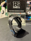 Relógio Casio Vintage A138 Preto Fundo Azul - Pronta Entrega