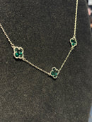 Colar Van Cleef Green - Pronta Entrega