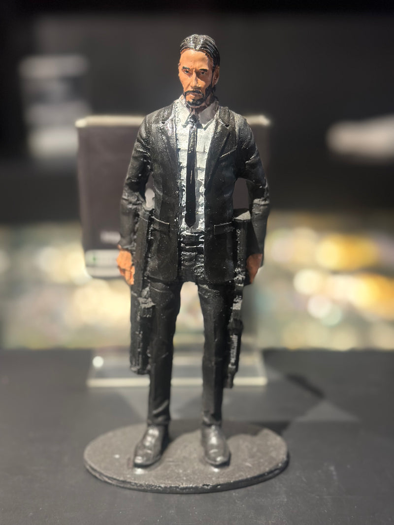 Boneco de Ação John Wick 20cm Resina - Pronta Entrega