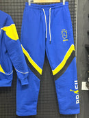 Conjunto Tracksuit Jordan Brasil Azul Amarelo 2026/27 - Pronta Entrega