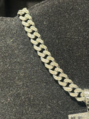 Corrente Cravejada Pingente Royal Flush Em Zicornia Cubica Prata 45 CM - Pronta Entrega