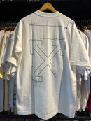 Camiseta Off-White Line Oversized Branco - Pronta Entrega