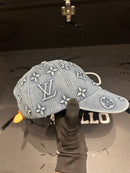 Boné Louis Vuitton Jeans Blue Aba Curva - Pronta Entrega