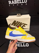 Tênis Travis Scott x Air Jordan 1 Low Og Canary Amarelo - Pronta Entrega