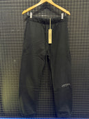 Calça Moletom Essentials Black Logo Black - Pronta Entrega
