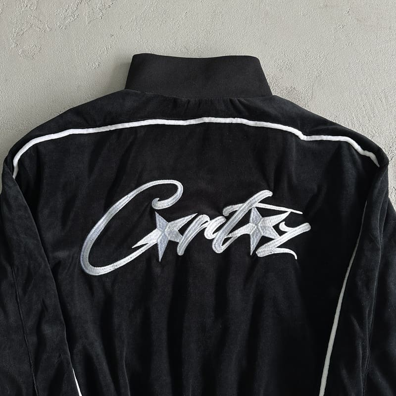 Conjunto Corteiz Allstarz VVS Velour Black - ENCOMENDA