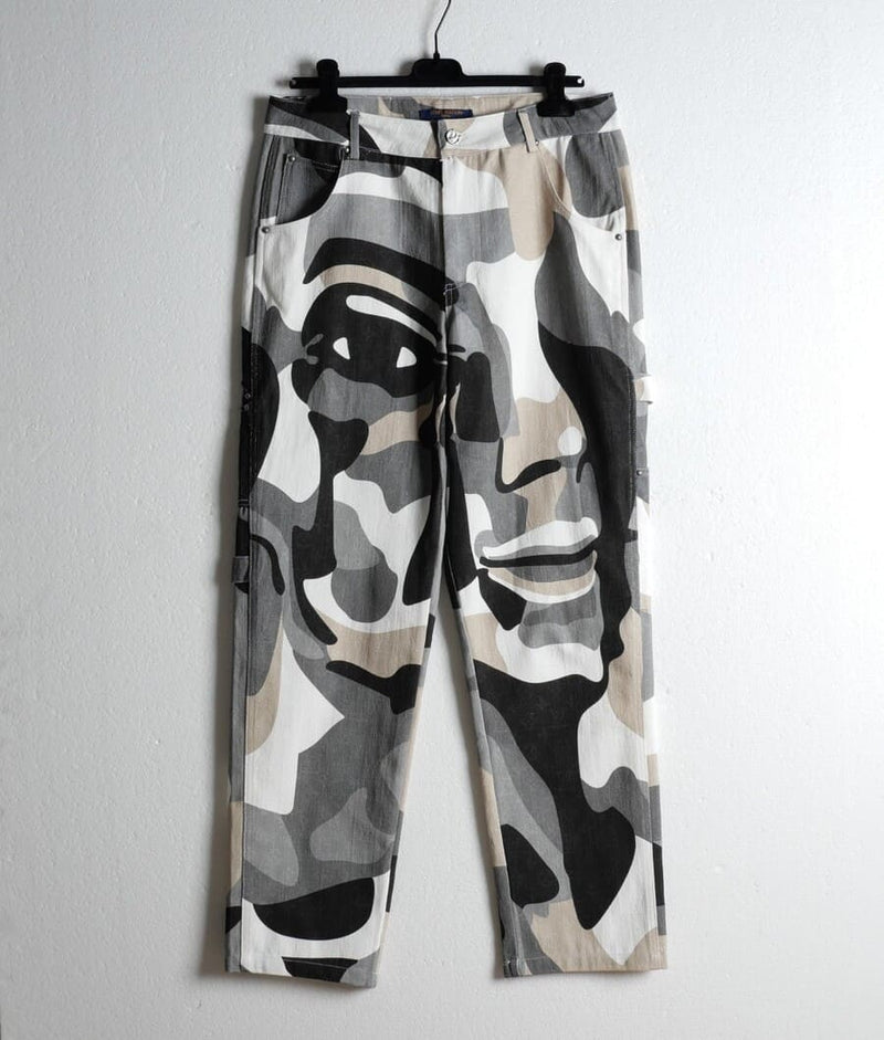 Calça Louis Vuitton Patchwork Portrait Denim - Encomenda